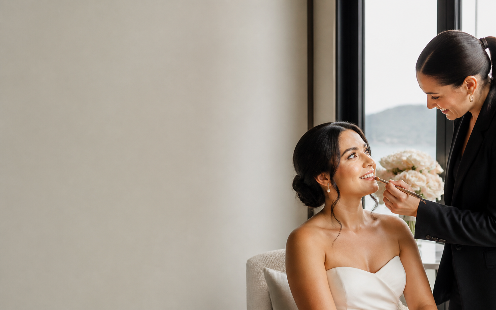 Makeup artist website preview