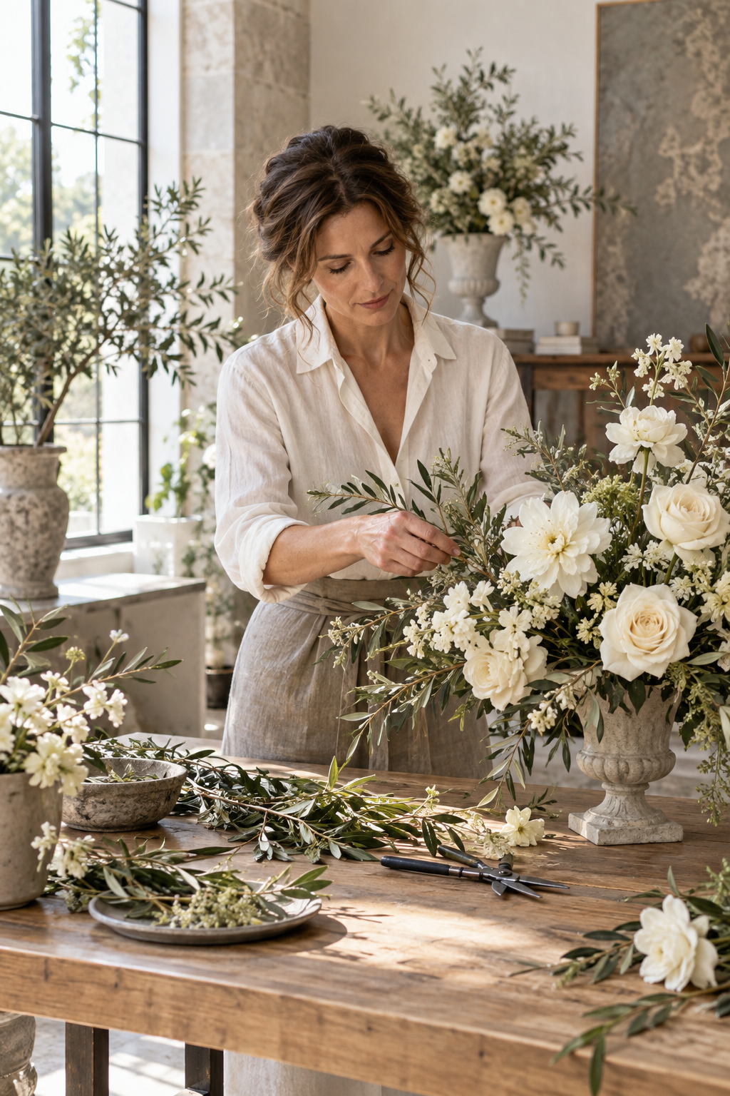 Founder and lead florist of Gathered in Bloom
